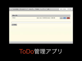 ToDo管理アプリ
 