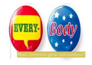 Copyright Brainstorming 2010 - document confidentiel




  Mais comment gérer son contenu?
 