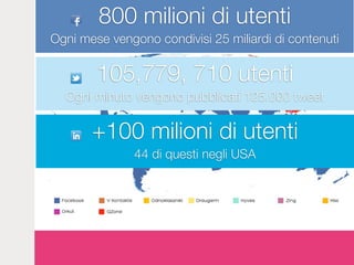 • 27 milioni di italiani online
 