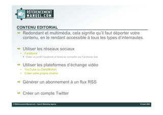 Présentation Dynamiser la fréquentation d’un site web