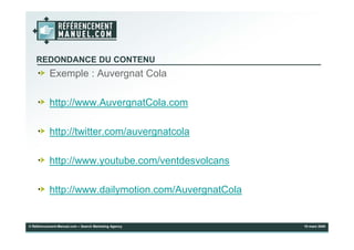Présentation Dynamiser la fréquentation d’un site web