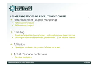 Présentation Dynamiser la fréquentation d’un site web
