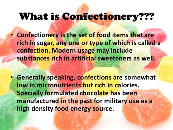 Confectionery rpp
