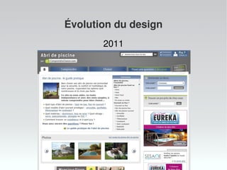 Évolution du design
2011

 