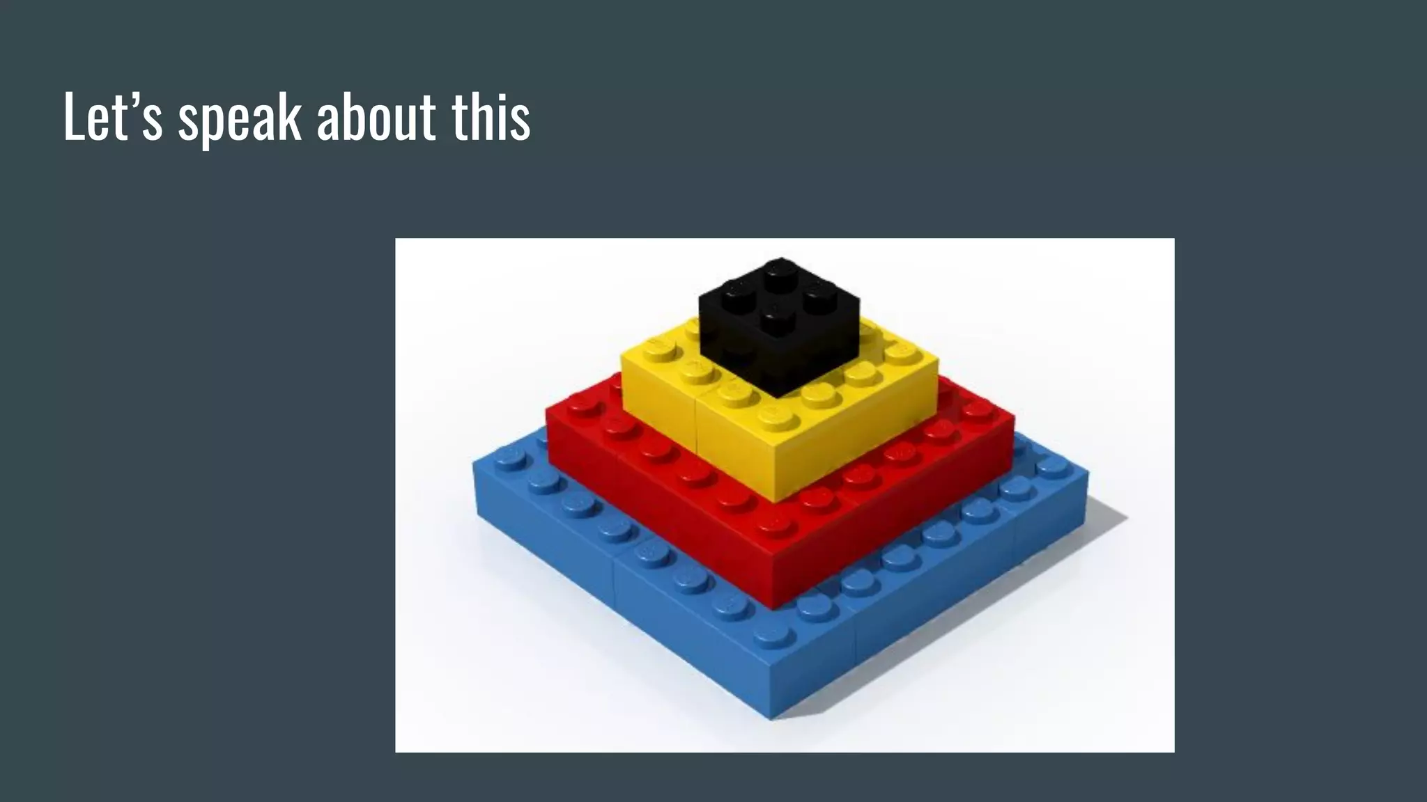 Let’s speak about this
 