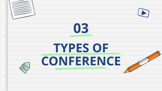 Planning and hosting a conference guidelines for BSHM Students | PPTX