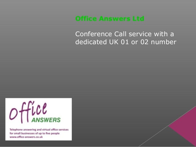 Conference call-dedicated-number