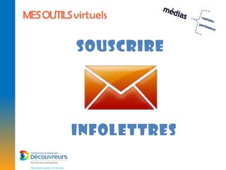 MES OUTILS virtuels

            Souscrire




          infolettres
 