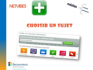 NETVIBES



           Choisir un sujet
 