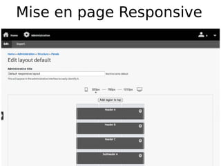 Mise en page Responsive
 