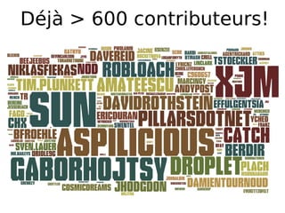 Déjà > 600 contributeurs!
 
