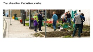 Trois	générations	d’agriculture	urbaine	
 