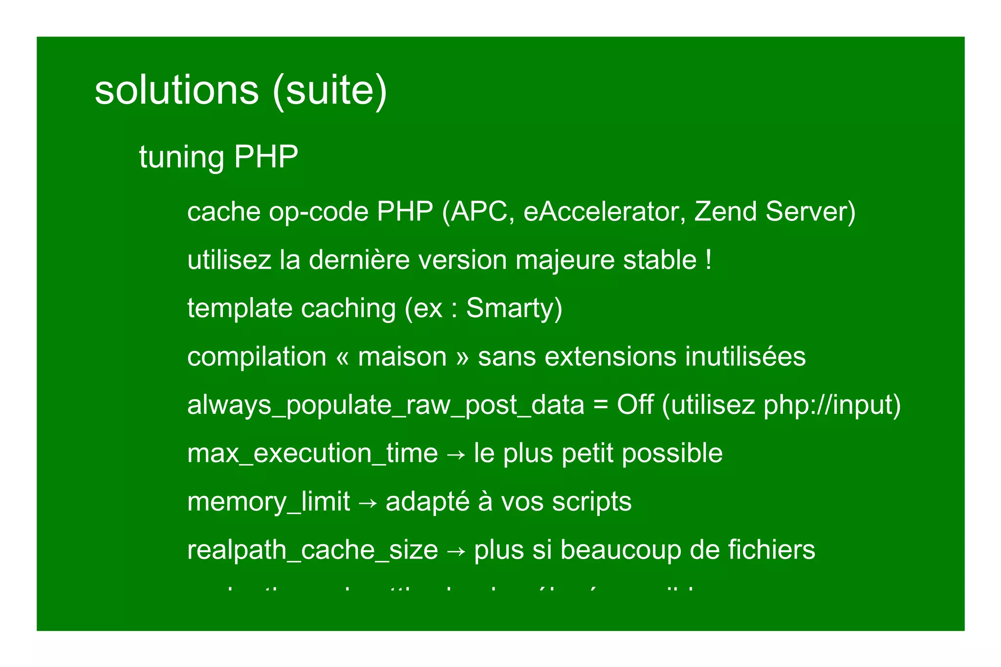 distribution de charges : séparation serveur web / db