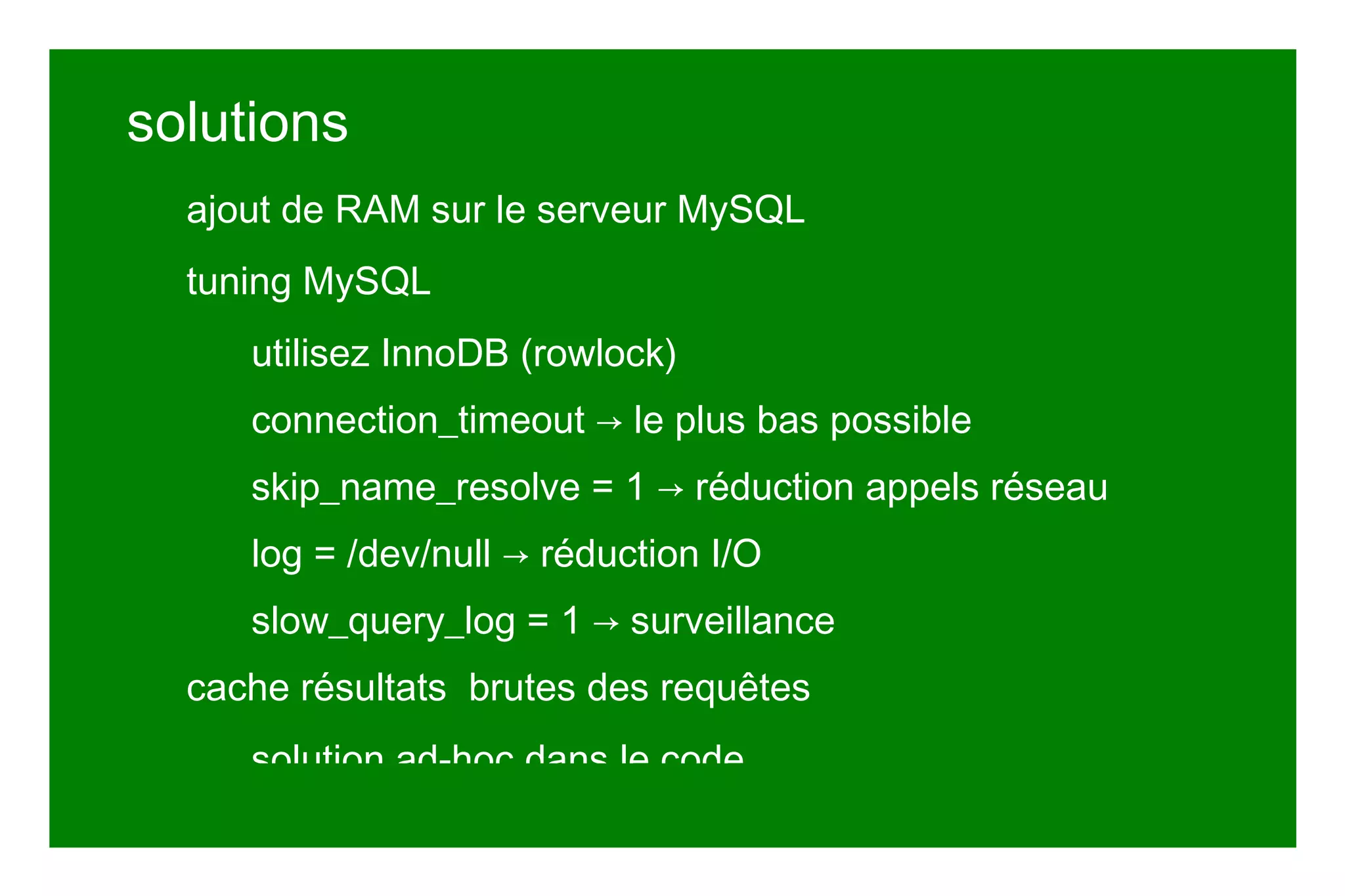 keepalive_timeout -> entre 10 et 20