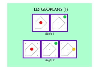 LES GEOPLANS (1)




     Règle 1




     Règle 2
 