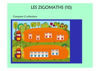 LES ZIGOMATHS (10)
Comparer 2 collections
 