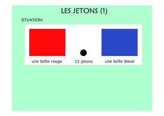 LES JETONS (1)
SITUATION:
 