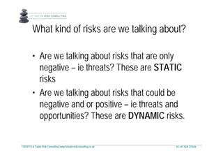 Conference 2010   Risk Appetite   Includes Handouts And Output