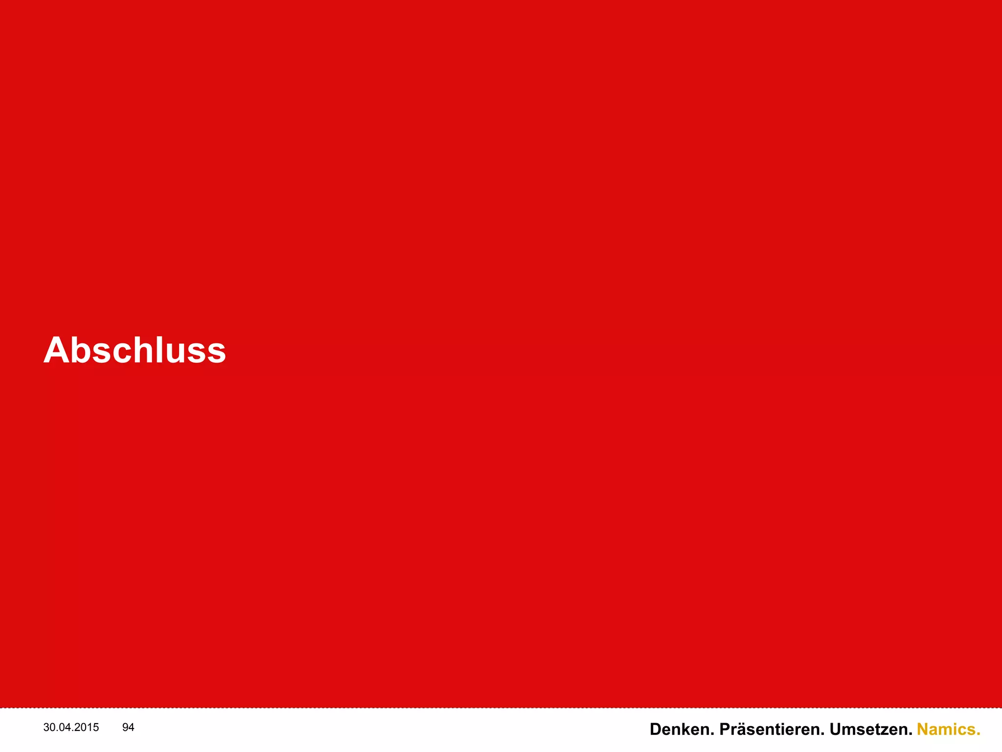 Namics.
Bist Du auch ein RESTafarian?
daniel.scherrer@namics.com
© Namics
94
 