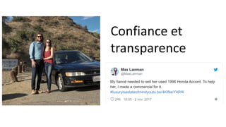 Confiance et
transparence
 