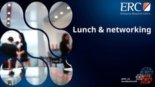 Lunch & networking
 