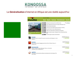 La Généralisation d’internet en Afrique est une réalité aujourd’hui5G