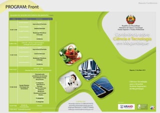 Maputo Conference
PROGRAM: Front
 