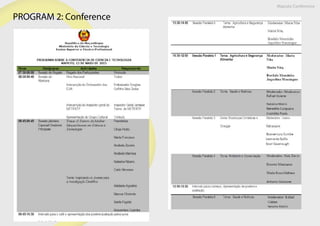 Maputo Conference
PROGRAM 2: Conference
 