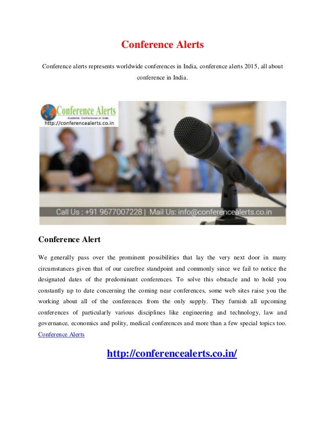 Conference Alerts