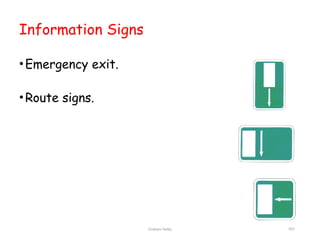Graham Twiby 101
Information Signs
•Emergency exit.
•Route signs.
 