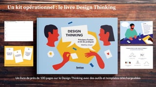 MAIF x
Un kit opérationnel : le livre Design Thinking
Design pour l'expérience collaborateur - REX Maif
19
Un livre de près de 100 pages sur le Design Thinking avec des outils et templates téléchargeables
 