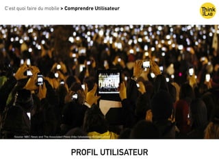 PROFIL UTILISATEUR
C’est quoi faire du mobile > Comprendre Utilisateur
 