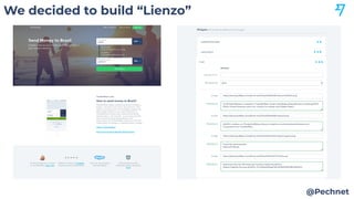 We decided to build “Lienzo”
@Pechnet
 
