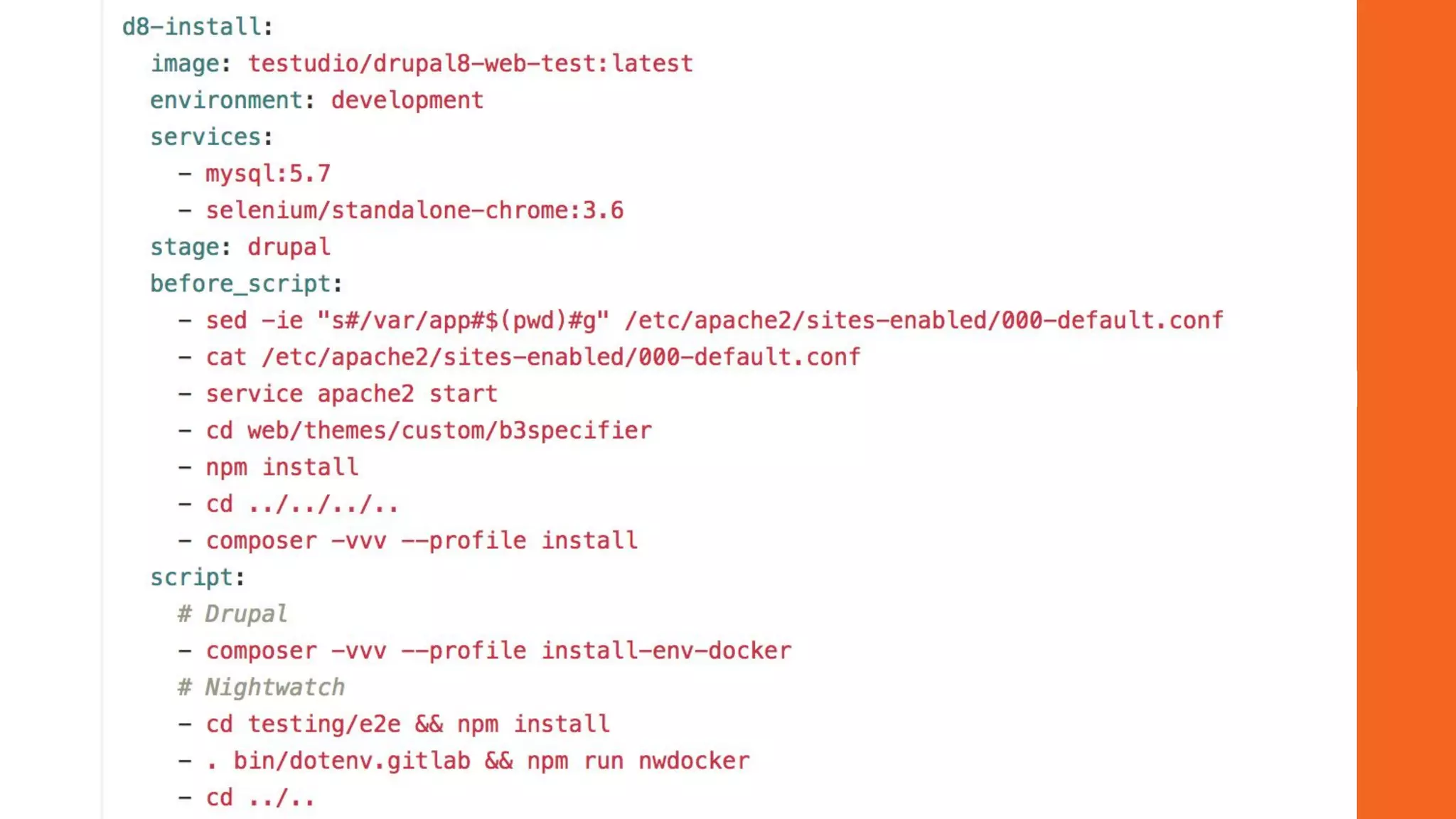 Make sure your profile +
modules configuration still
works
 