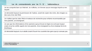 Les dix commandements pour les 9 – 12 : habilomedias.ca
CRDP vincent.ruy@ac-lyon.fr 2 38
 