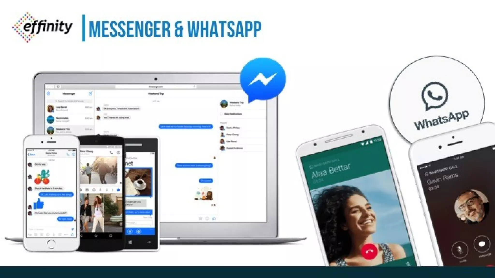MESSENGER & WHATSAPP
 