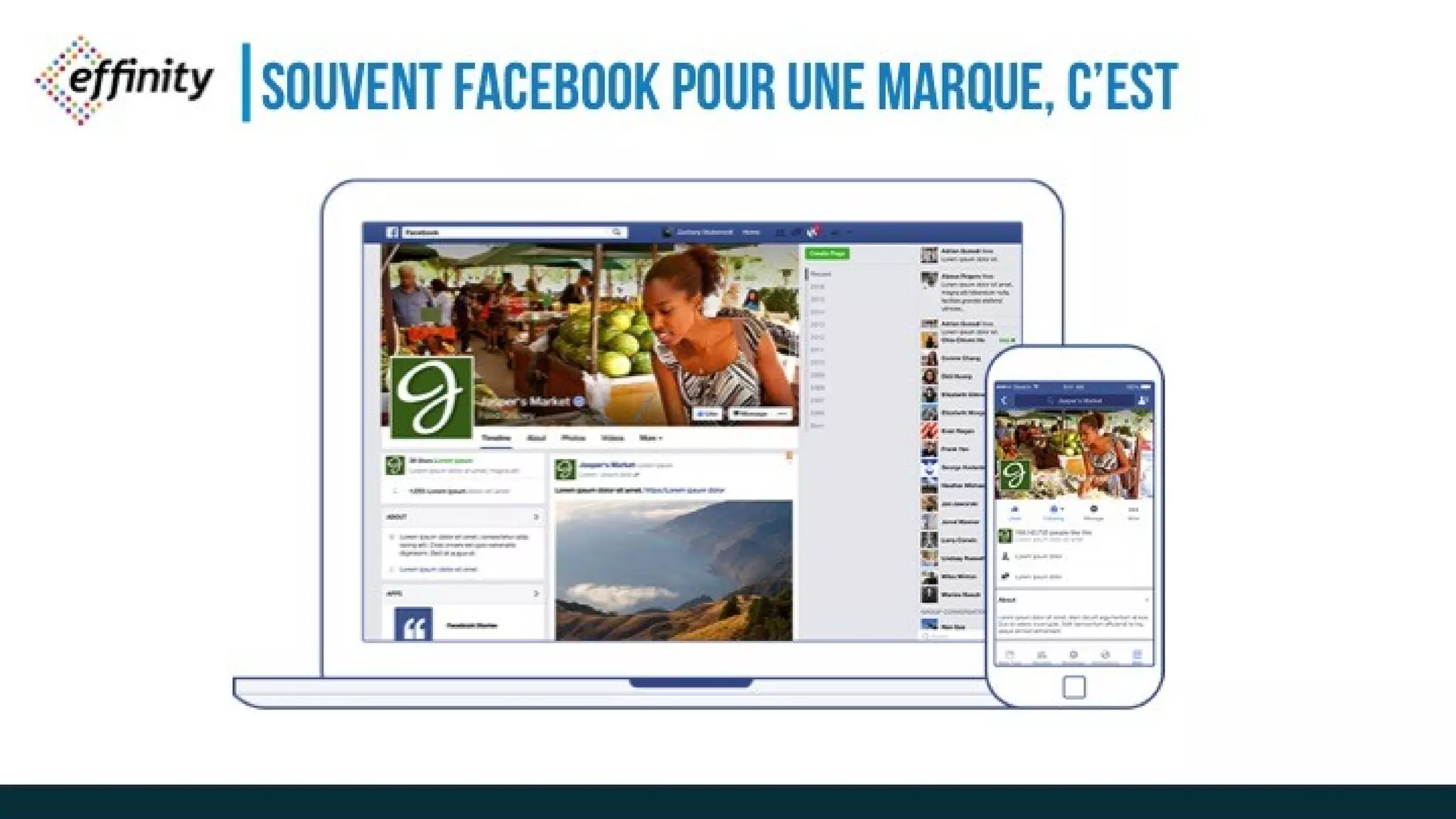 SOUVENT FACEBOOK POUR UNE
MARQUE, C’EST
 