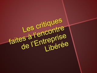 Conference entreprise libérée