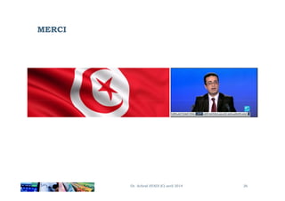 MERCI
Dr. Achraf AYADI (C) avril 2014 26
 