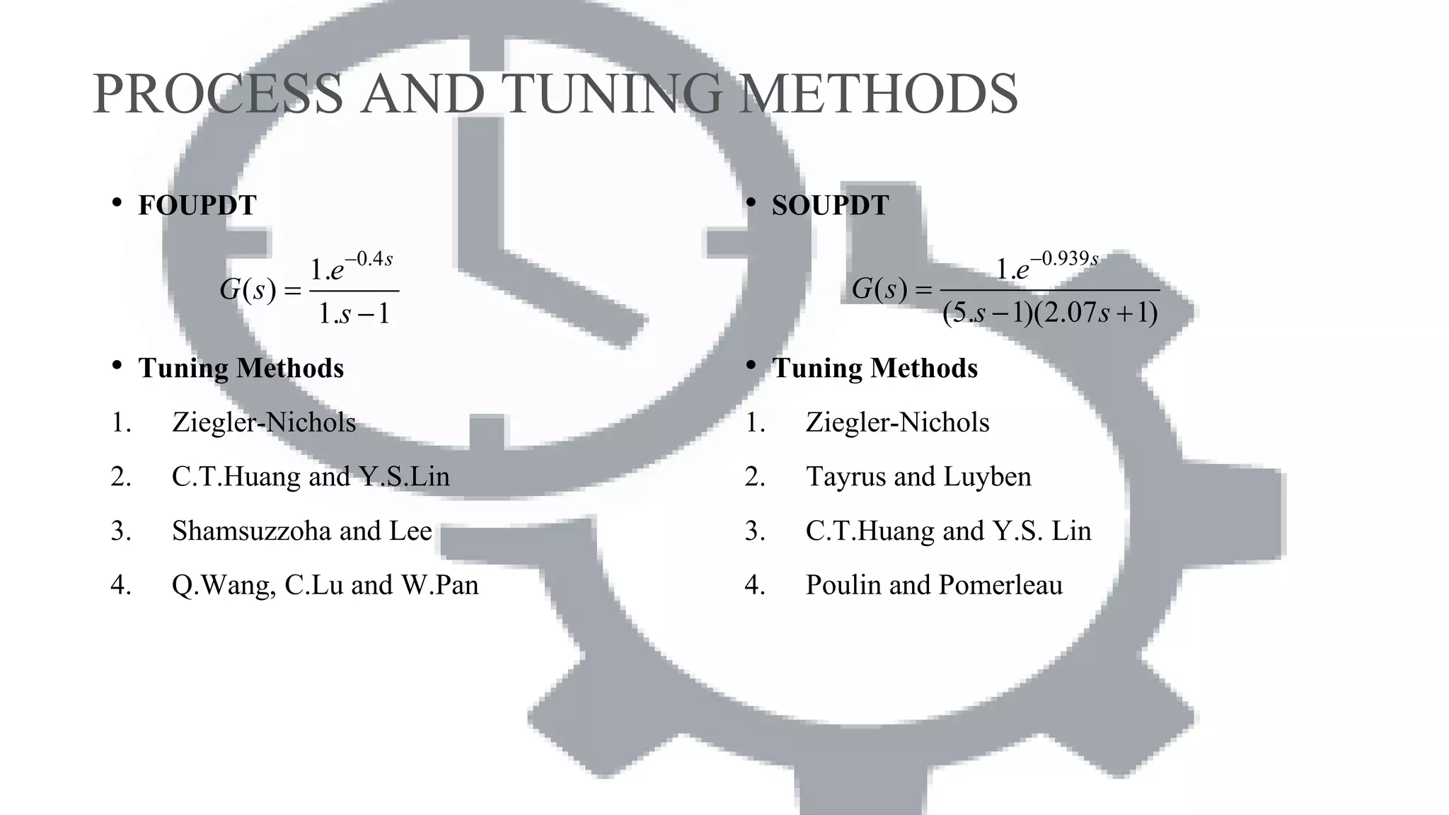 Comparison of PID controller tuning methods for unstable systems | PPT