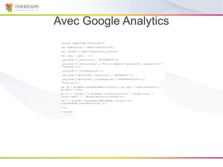 Avec Google Analytics
 