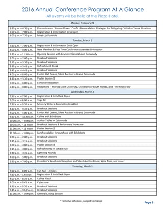 Florida Library Association 16 Conference Guide