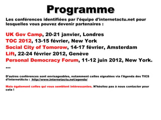 Un contact privilégié avec les acteurs de l’événement. 