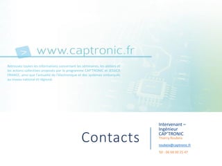 Conférence Internet des objets IoT M2M - CCI Bordeaux - 02 04 2015 - présentation Captronic - M. Roubeix