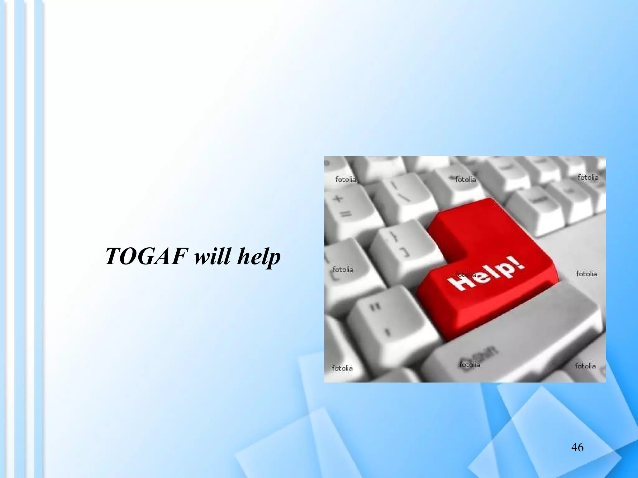 TOGAF will help 