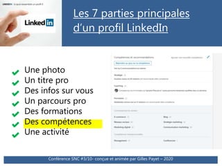 Conference Linkedin, Gilles Payet, 21 janvier 2020