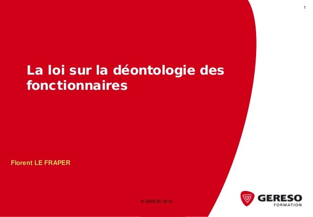 loi déonto by Mélanie PRUVOST ( née THIBAULT)