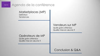Marketplaces : faut-il y aller ? Expertime + Mirakl salon e-commerce Paris 2013