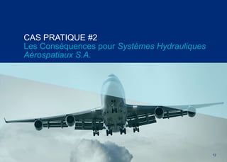 1222 March 2014
CAS PRATIQUE #2
Les Conséquences pour Systèmes Hydrauliques
Aérospatiaux S.A.
 