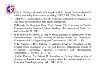 presentation on contact analysis of dovetail joint | PPT